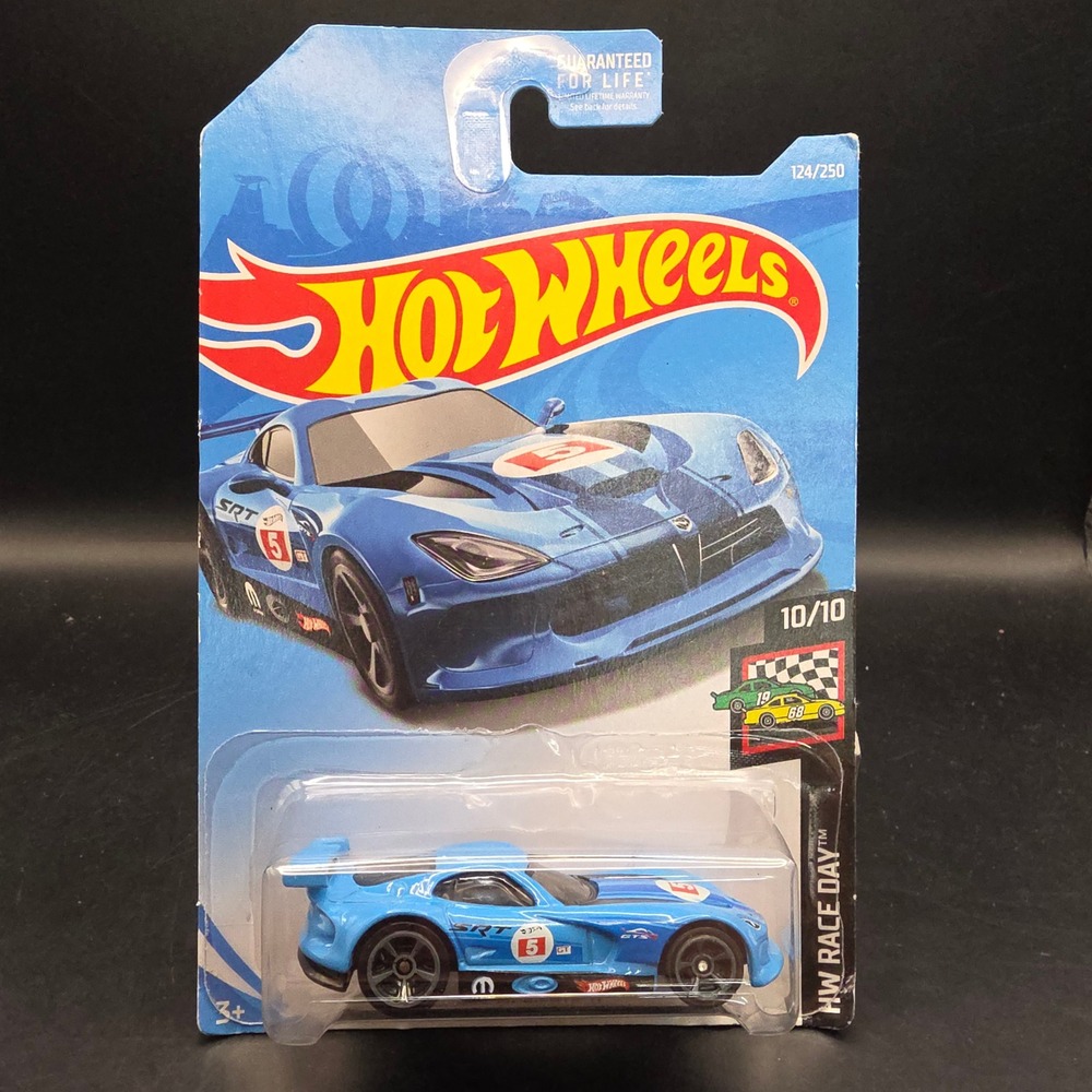 Hot Wheels SRT Viper GTS-R Blue 2018 HW Race Day